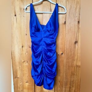Cobalt blue Y2K party dress